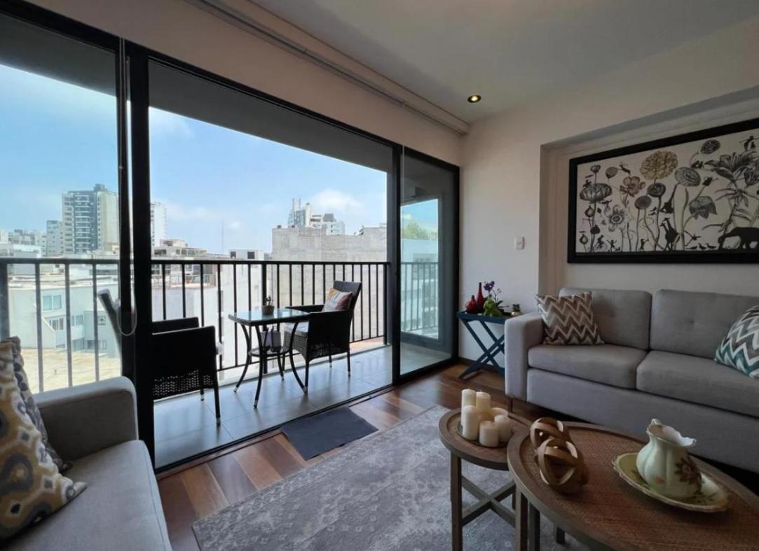 Exclusivo Y Moderno Depa En Miraflores Vista Al Mar Y A La Ciudad Amoblado Apartments Λίμα Εξωτερικό φωτογραφία