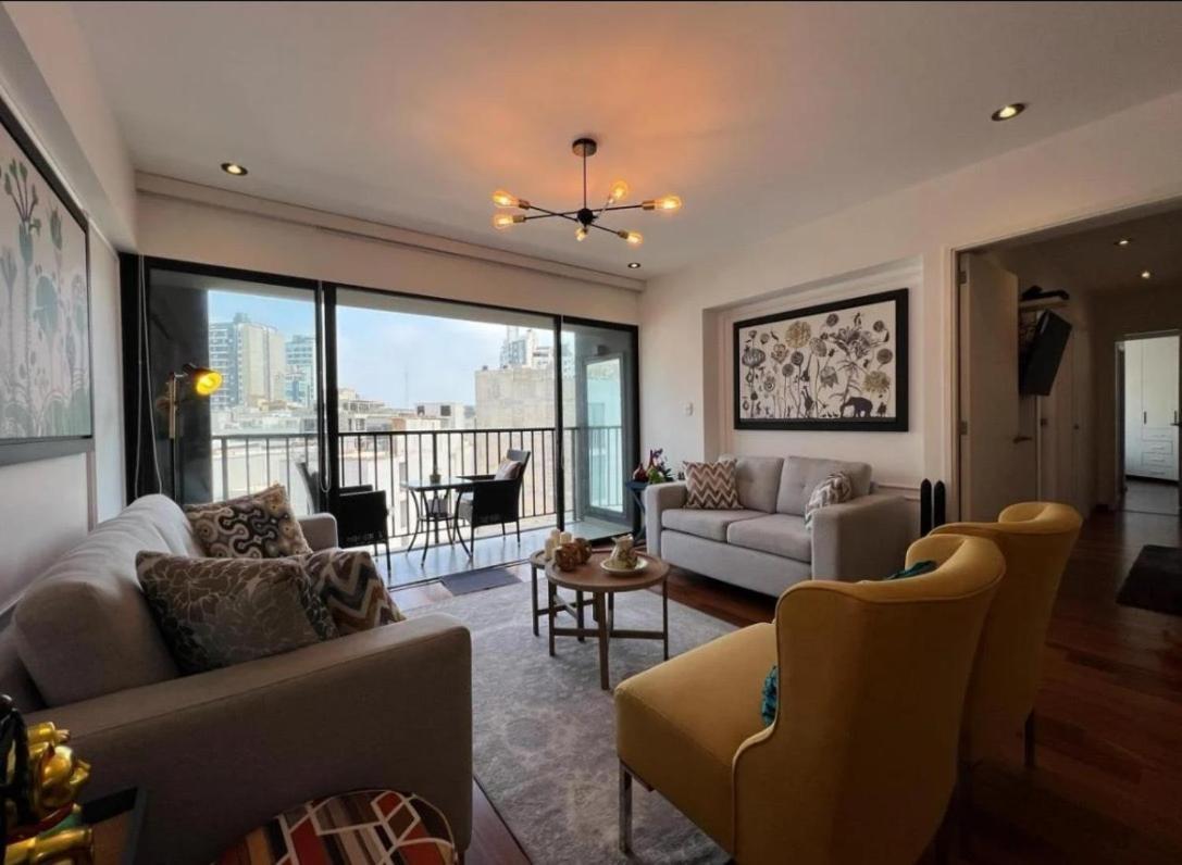 Exclusivo Y Moderno Depa En Miraflores Vista Al Mar Y A La Ciudad Amoblado Apartments Λίμα Εξωτερικό φωτογραφία
